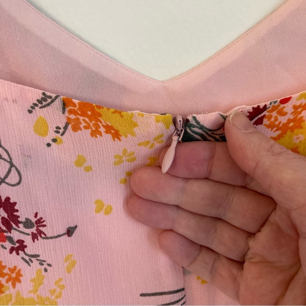 J. Crew Mercantile Women’s floral boho prairie maxi pink dress size 4 - NWOT! - Picture 3 of 12